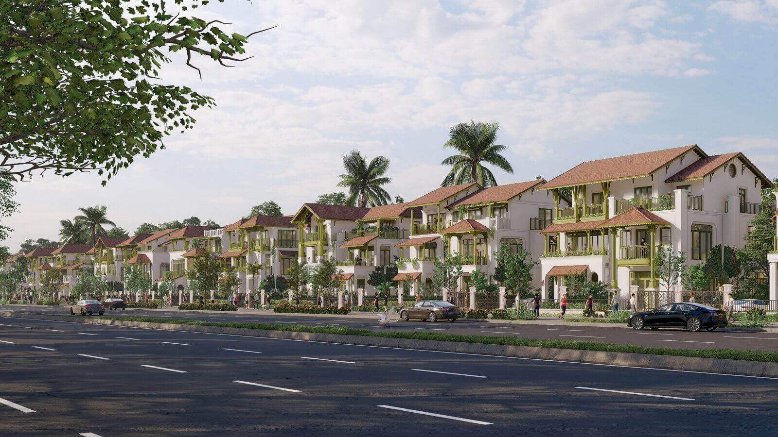 biệt thự song lập sun group mê linh