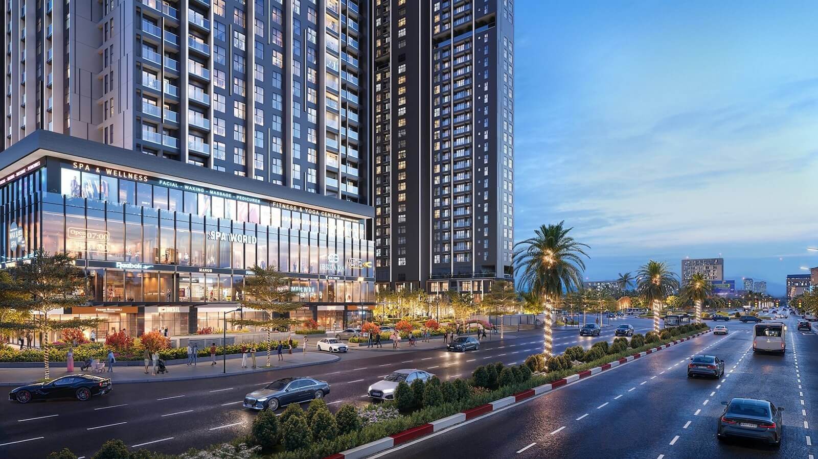 shophouse khối đế chung cư sun group mê linh