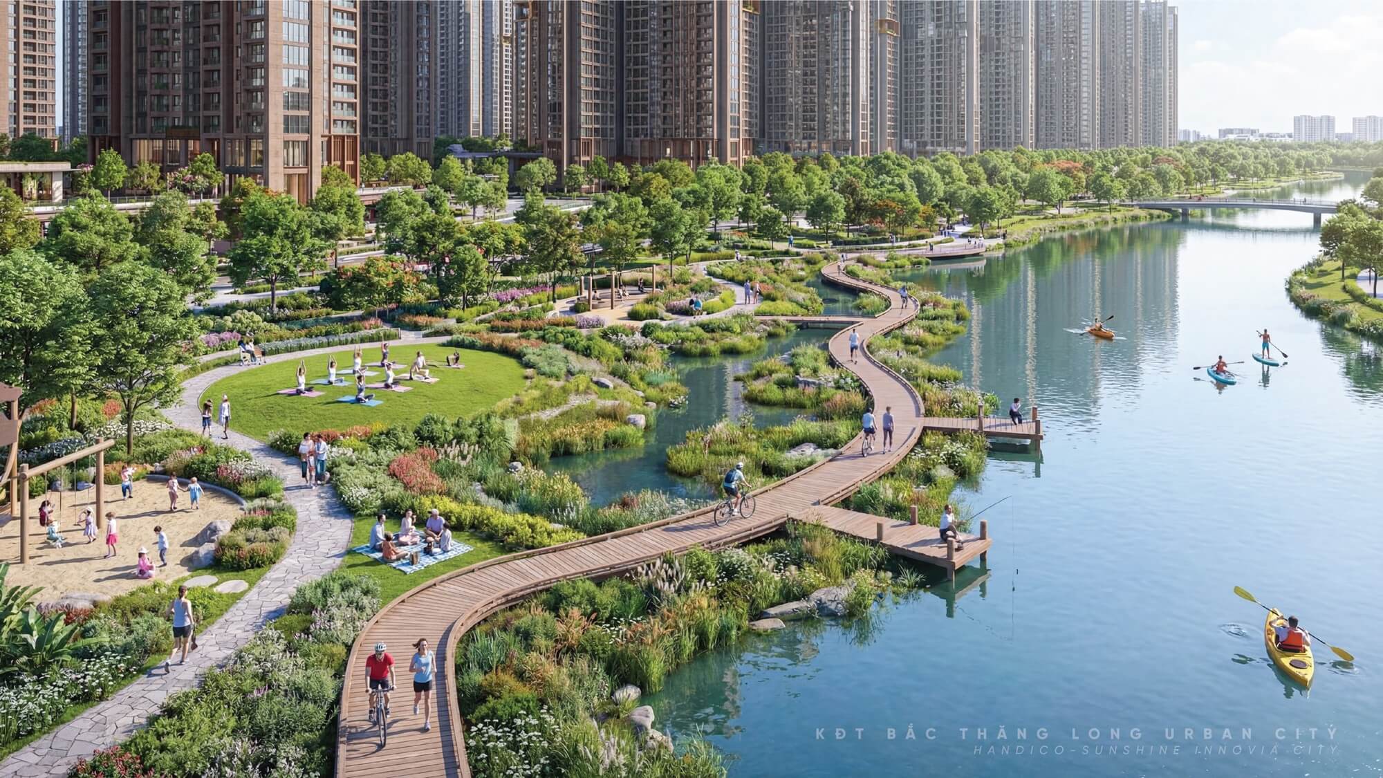 tiện ích dự án Handico Sunshine Metropolis City mê linh